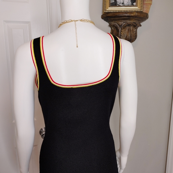 ALMOST FAMOUS Tank Strap Midi Sweater Dress, Black XL - Picture 10 of 13